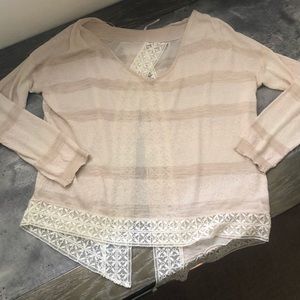 Free People backless long sleeve